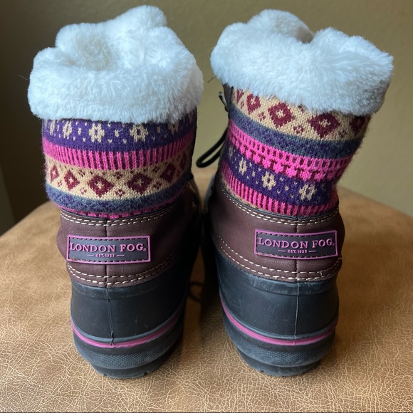 London Fog Tottenham Winter Boots Size 4 - Picture 6 of 8